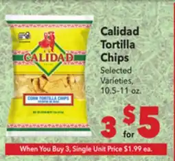 Vallarta Supermarkets Calidad Tortilla Chips offer