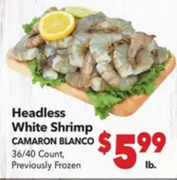 Vallarta Supermarkets Headless White Shrimp / CAMARON BLANCO offer