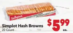 Vallarta Supermarkets Simplot Hash Browns offer