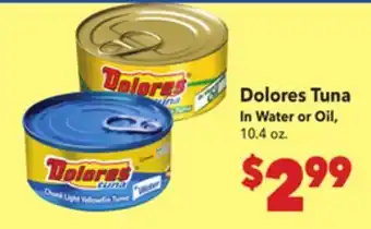 Vallarta Supermarkets Dolores Tuna offer