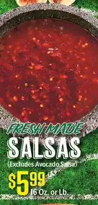 Vallarta Supermarkets FRESH MADE SALSAS offer