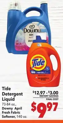 Vallarta Supermarkets Tide Detergent Liquid offer