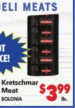 Vallarta Supermarkets Kretschmar Meat BOLONIA offer