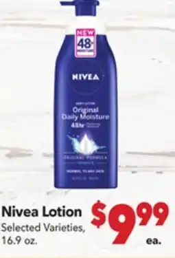 Vallarta Supermarkets Nivea Lotion offer