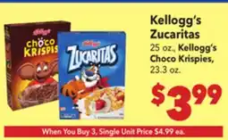 Vallarta Supermarkets Kellogg's Zucaritas offer
