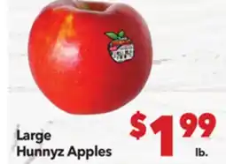 Vallarta Supermarkets Large Hunnyz Apples offer