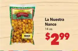 Vallarta Supermarkets La Nuestra Nance offer