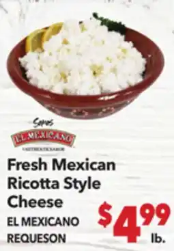 Vallarta Supermarkets Fresh Mexican Ricotta Style Cheese / EL MEXICANO REQUESON offer