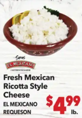 Vallarta Supermarkets Fresh Mexican Ricotta Style Cheese / EL MEXICANO REQUESON offer