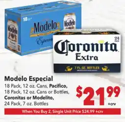 Vallarta Supermarkets Modelo Especial offer