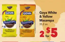 Vallarta Supermarkets Goya White & Yellow Masarepa offer