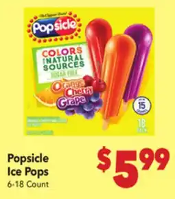 Vallarta Supermarkets Popsicle Ice Pops offer