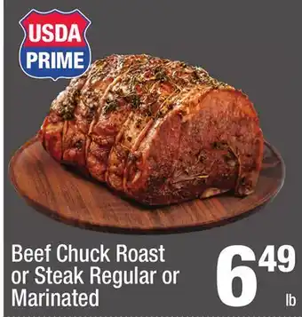 Super King Markets Beef Chuck Roast or Steak Regular or Marinated offer