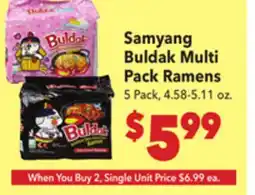 Vallarta Supermarkets Samyang Buldak Multi Pack Ramens offer
