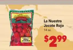 Vallarta Supermarkets La Nuestra Jocote Rojo offer
