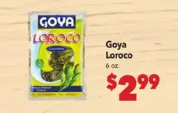 Vallarta Supermarkets Goya Loroco offer