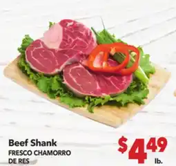Vallarta Supermarkets Beef Shank / FRESCO CHAMORRO DE RES offer