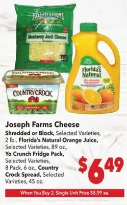 Vallarta Supermarkets Joseph Farms Cheese offer