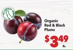 Vallarta Supermarkets Organic Red & Black Plums offer