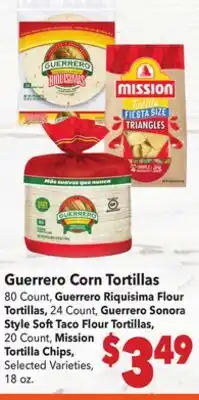 Vallarta Supermarkets Guerrero Corn Tortillas offer