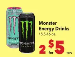 Vallarta Supermarkets Monster Energy Drinks offer