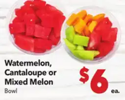Vallarta Supermarkets Watermelon, Cantaloupe or Mixed Melon offer