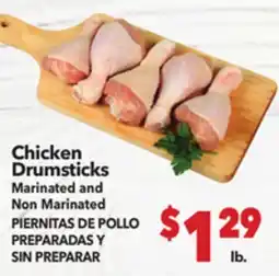 Vallarta Supermarkets Chicken Drumsticks / PIERNITAS DE POLLO PREPARADAS Y offer
