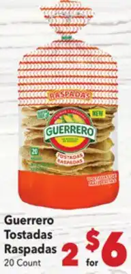 Vallarta Supermarkets Guerrero Tostadas Raspadas offer