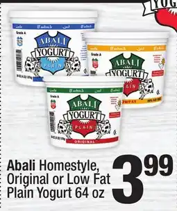 Super King Markets Abali Homestyle, Original or Low Fat Plain Yogurt offer