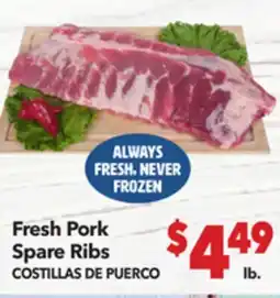Vallarta Supermarkets Fresh Pork Spare Ribs/COSTILLAS DE PUERCO offer