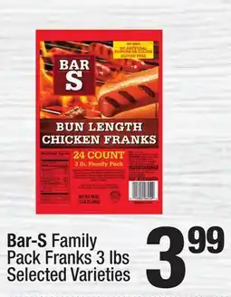 Super King Markets Bar-S Family Pack Franks offer