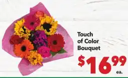 Vallarta Supermarkets Touch of Color Bouquet offer
