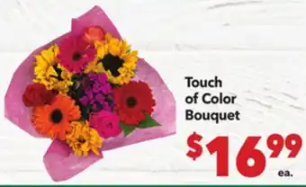 Vallarta Supermarkets Touch of Color Bouquet offer