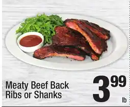 Super King Markets Meaty Beef Back Ribs or Shanks offer