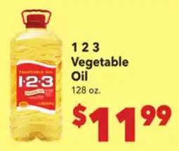 Vallarta Supermarkets 1 2 3 Vegetable Oil offer