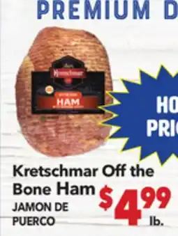 Vallarta Supermarkets Kretschmar Off the Bone Ham / JAMON DE PUERCO offer