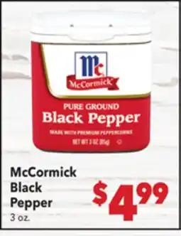 Vallarta Supermarkets McCormick Black Pepper offer