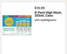 Walgreens 8-Pack High Noon offer