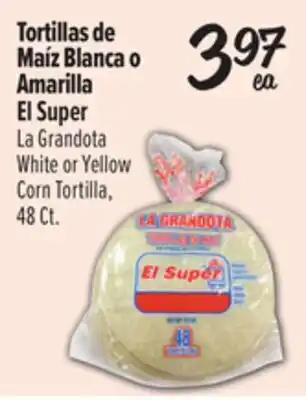 El Super White or Yellow Corn Tortilla offer