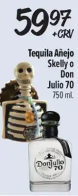 El Super Tequila Añejo Skelly o Don Julio 70 offer