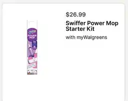 Walgreens Swiffer Power Mop Starter Kit offer