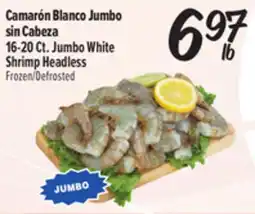 El Super 16-20 Ct. Jumbo White Shrimp Headless offer