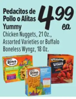El Super Chicken Nuggets, 21Oz.,Assorted Varieties or BuffaloBoneless Wyngz, 18Oz offer