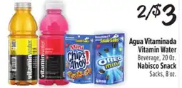 El Super Vitamin Water Beverage, 20 Oz. Nabisco Snack Sacks, 8 oz offer