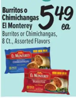 El Super El Monterey Burritos or Chimichangas offer