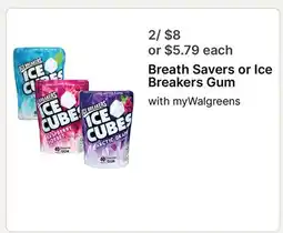 Walgreens Breathe Savers or Ice Breakers Gum offer