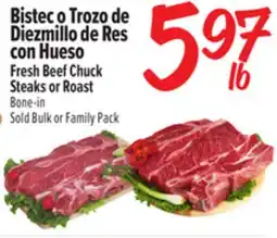 El Super Fresh Fresh Beef Chuck Steaks or Roast offer