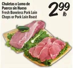 El Super Fresh Fresh Boneless Pork Loin Chops or Pork Loin Roast offer