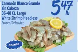 El Super 36-40 Ct. Large White Shrimp Headless offer