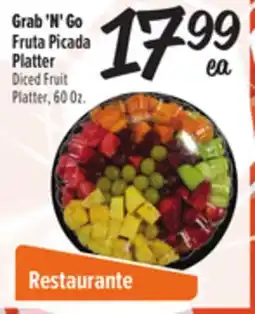 El Super Fresh Grab 'N' Go Diced Fruit Platter offer